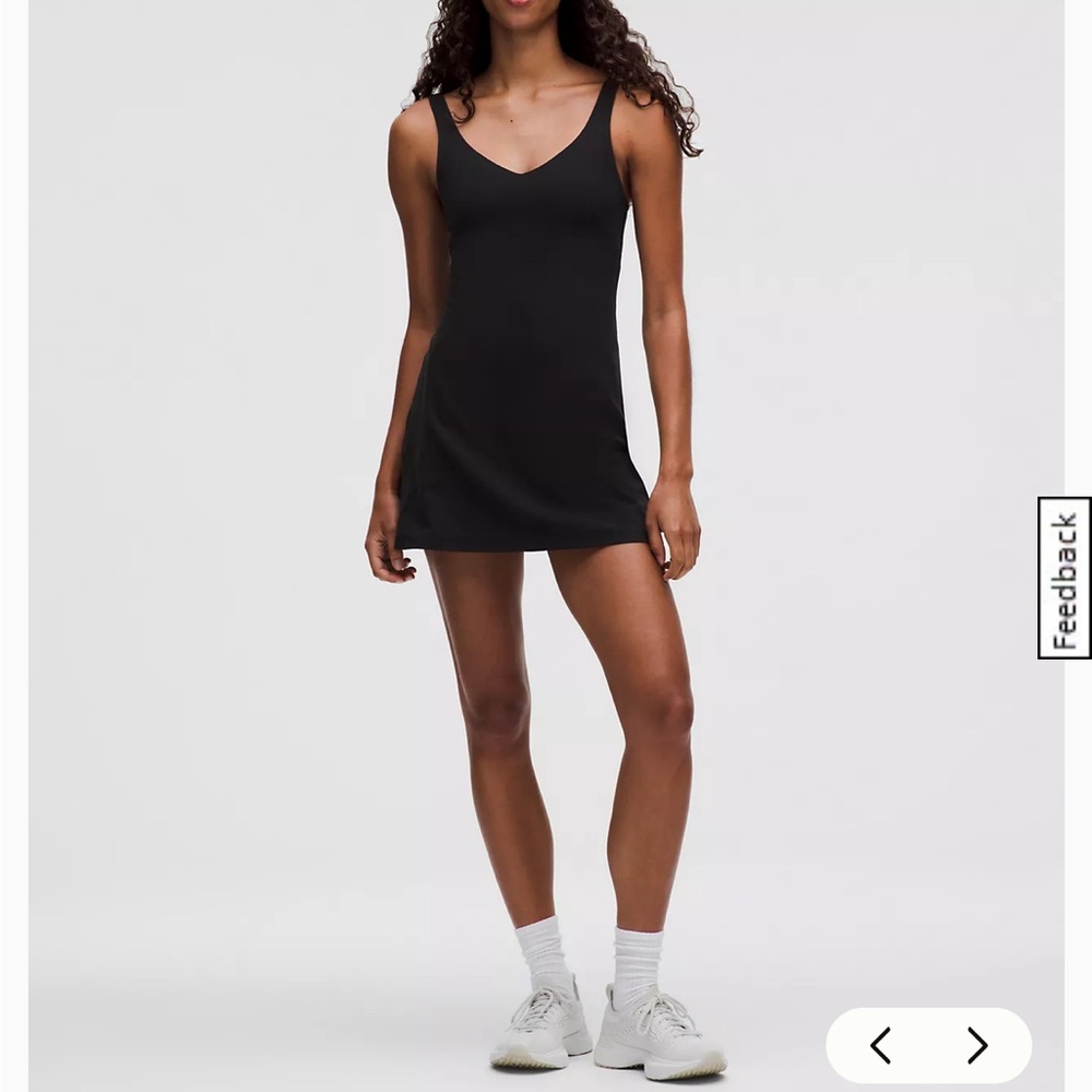 Lululemon align dress black size 8 built in shorts